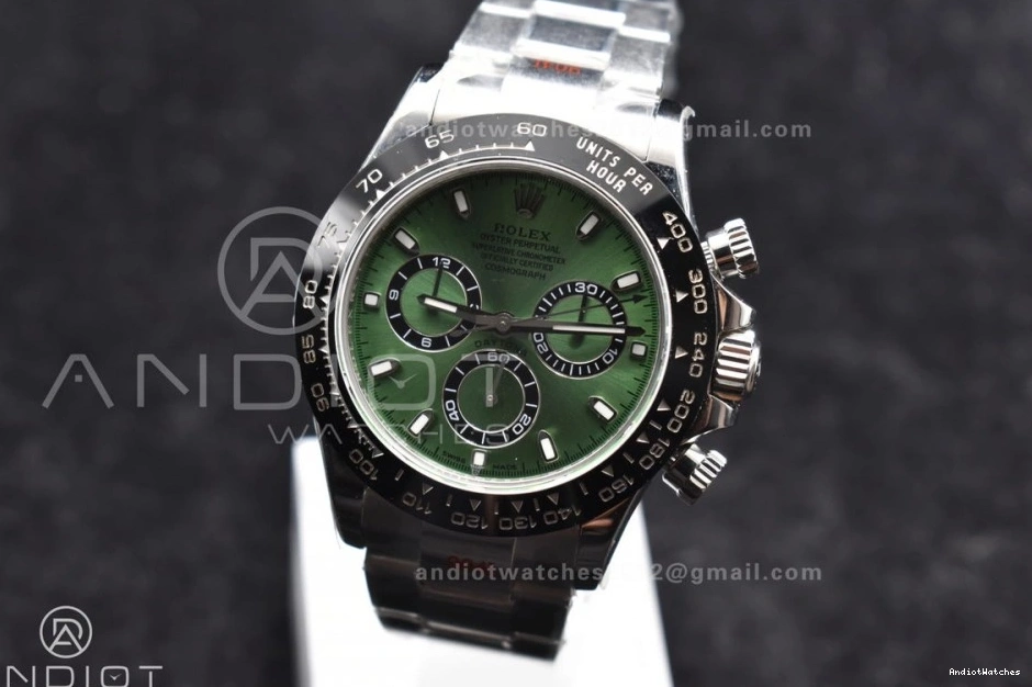 Black 904L Ceramic Bezel Best and SS Case Bracelet IPK Green Dial Daytona 817 Edition Sophisticated 1:1 SA 0405